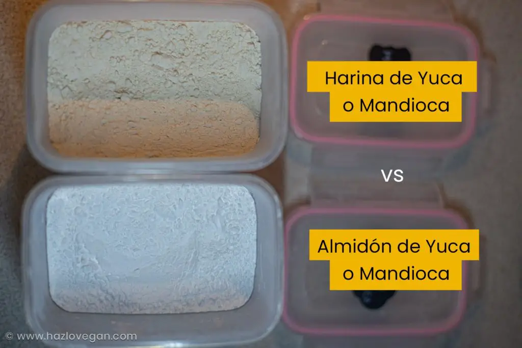 Harina de Yuca vs Almidón de yuca - hazlo Vegan