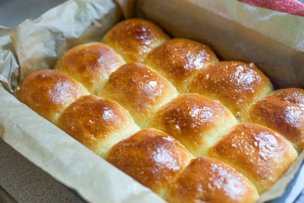 Vegan homemade hawaiian rolls