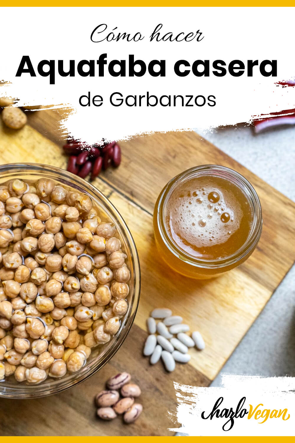 Cómo hacer Aquafaba casera de Garbanzos