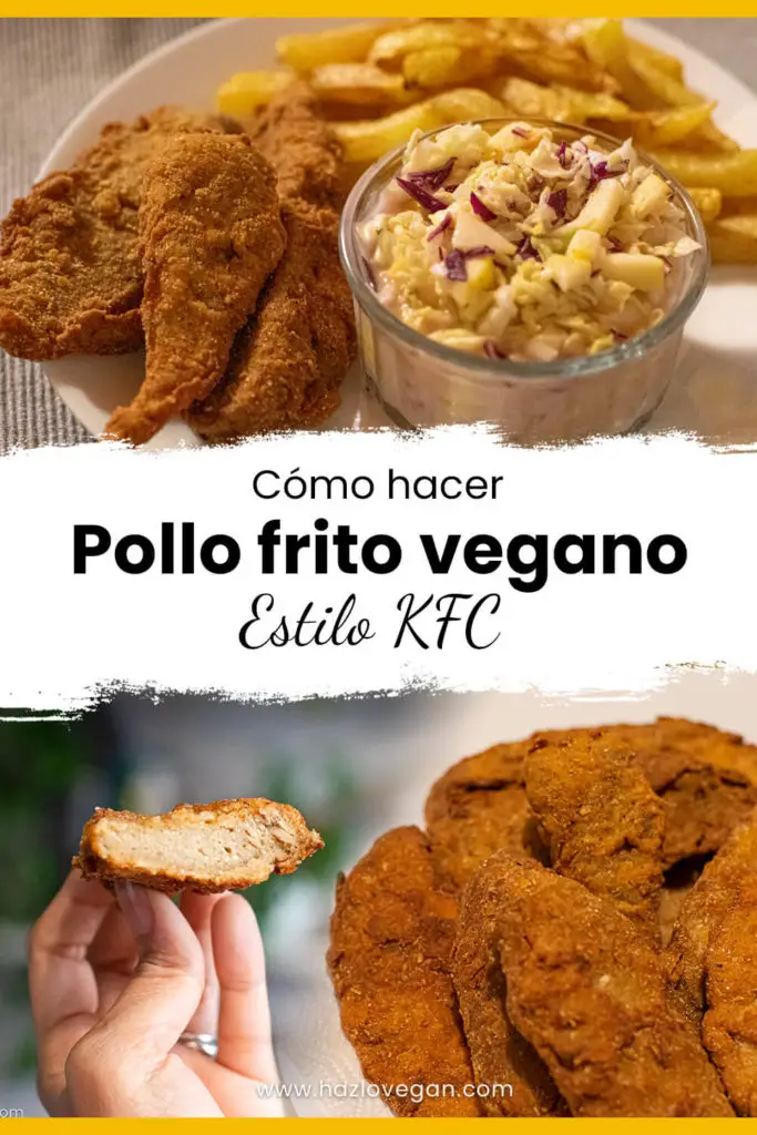 Pin pollo frito vegano estilo KFC - Hazlo vegan