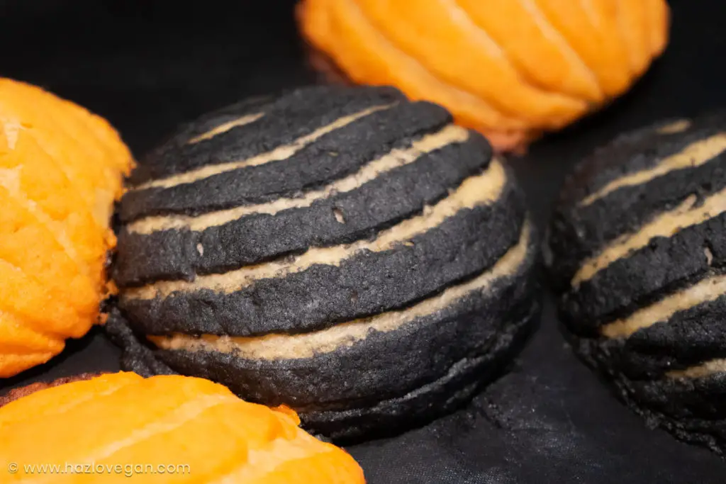 Conchas dulces veganas negras con carbón vegetal- Hazlo Vegan