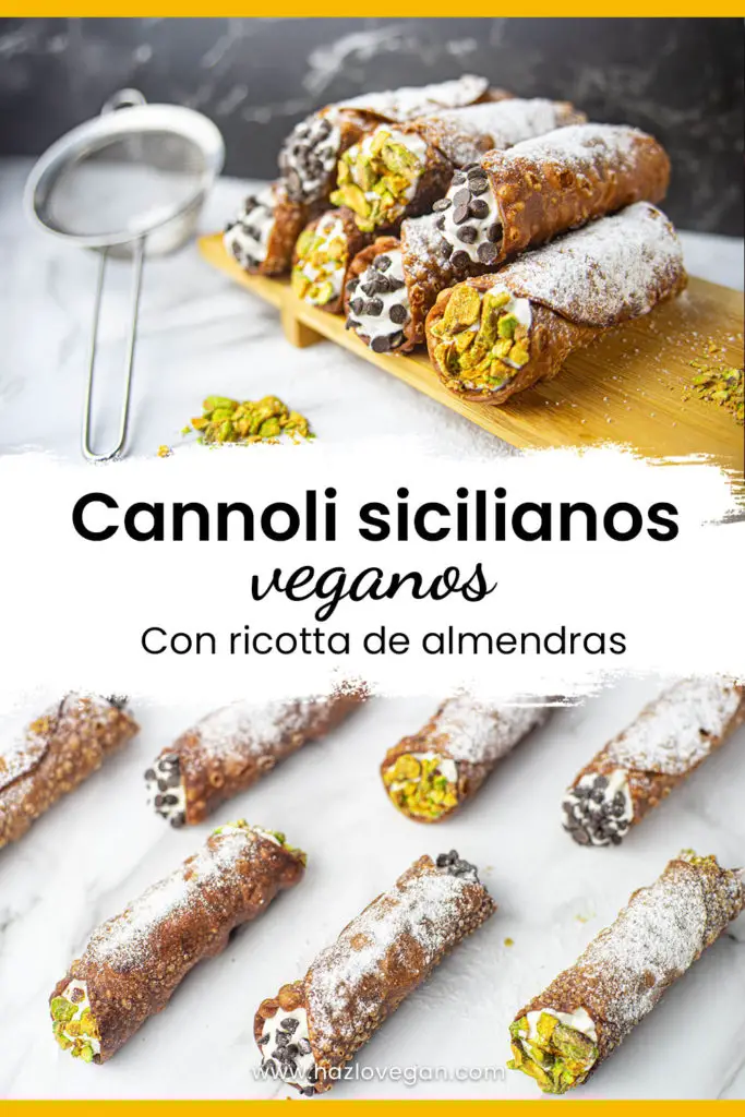 Pin cannoli sicilianos veganos - Hazlo Vegan