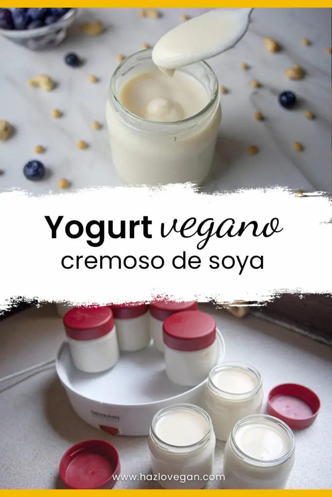 Pin yogurt vegano cremoso - Hazlo Vegan