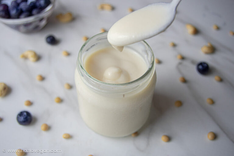 Yogurt vegano cremoso de soya y castañas de cajú - Hazlo Vegan