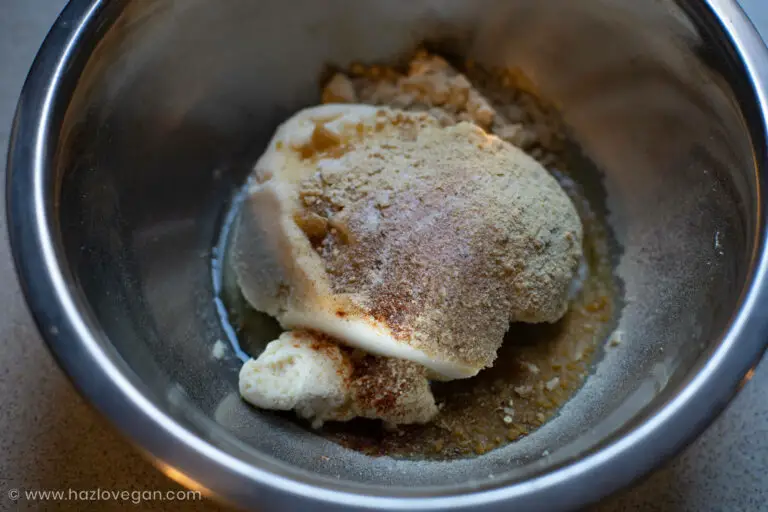 Okara condimentada para milanesa de pollo vegana - Hazlo Vegan