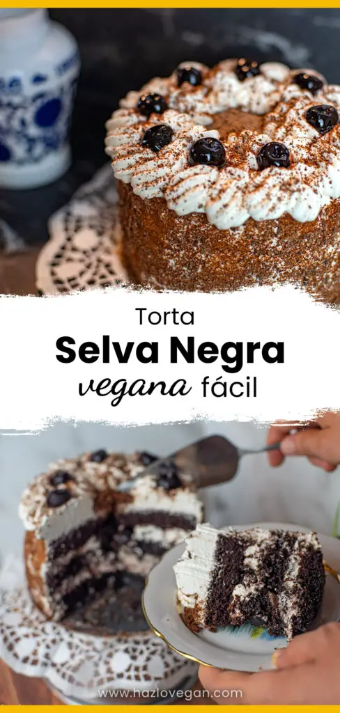 Torta selva negra vegana - Hazlo Vegan