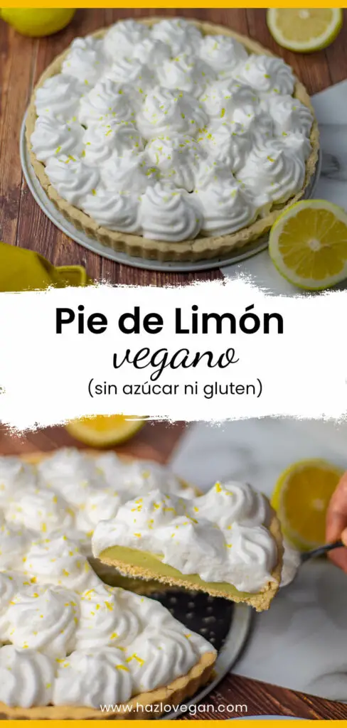 Pin Pie de limón vegano - Hazlo Vegan
