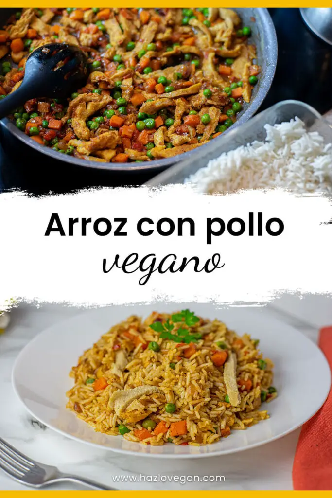 Pin arroz con pollo vegano - Hazlo Vegan