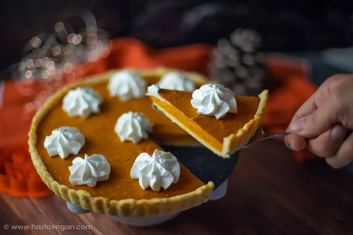 Pastel de calabaza vegano sin azúcar (Pumpkin pie) | Hazlo Vegan