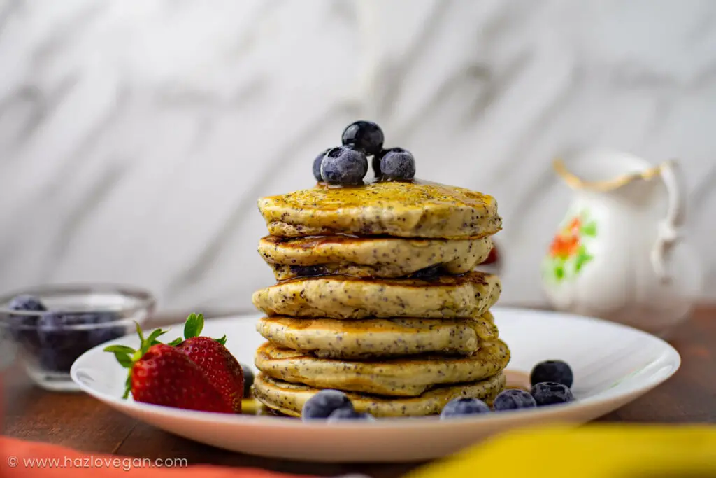 Pancakes del desayuno enriquecidos con proteína vegana aislada - Hazlo Vegan